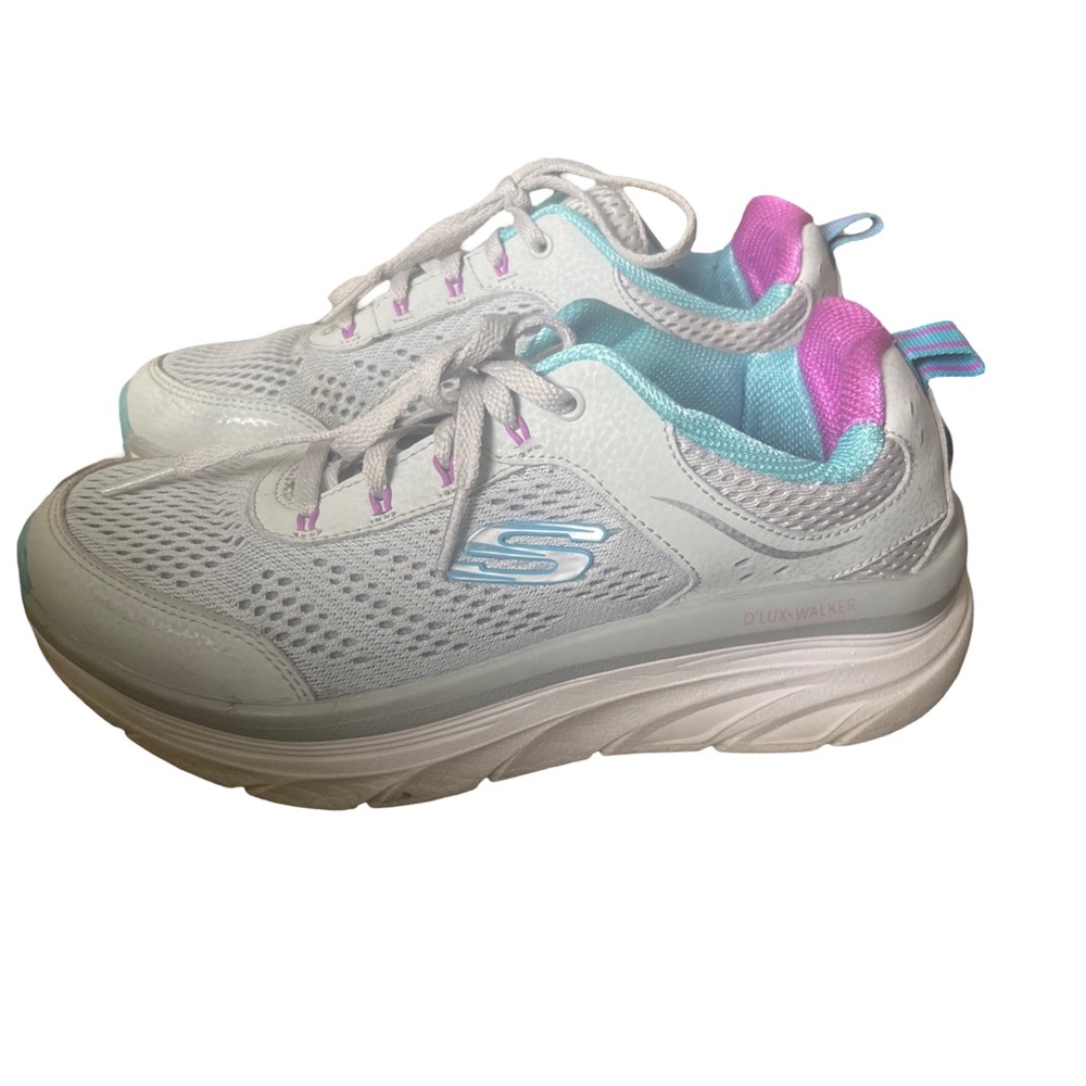 Skechers D'Lux Walker Infinite Motion Sneaker Women's Size 7 Light Gray - Picture 4 of 7